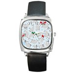 christmas  Manatee Square Metal Watch