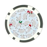 christmas  Manatee Poker Chip Card Guard