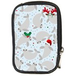 christmas  Manatee Compact Camera Leather Case