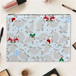 christmas  Manatee Cosmetic Bag (XL)