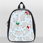 christmas  Manatee School Bag (Small)