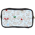 christmas  Manatee Toiletries Bag (Two Sides)