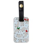 christmas  Manatee Luggage Tag (one side)