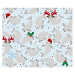 christmas  Manatee Double Sided Flano Blanket (Small)