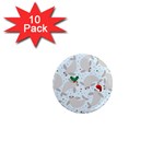 christmas  Manatee 1  Mini Magnet (10 pack) 