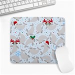 christmas  Manatee Large Mousepad