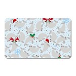 christmas  Manatee Magnet (Rectangular)