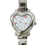 christmas  Manatee Heart Italian Charm Watch