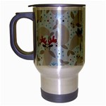 christmas  Manatee Travel Mug (Silver Gray)