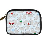 christmas  Manatee Digital Camera Leather Case