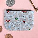 christmas  Manatee Mini Coin Purse