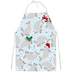 christmas  Manatee Full Print Apron