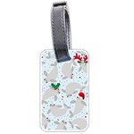 christmas  Manatee Luggage Tag (two sides)