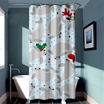 christmas  Manatee Shower Curtain 36  x 72  (Stall)