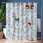 christmas  Manatee Shower Curtain 60  x 72  (Medium)