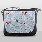 christmas  Manatee Messenger Bag