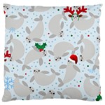 christmas  Manatee Large Cushion Case (One Side)