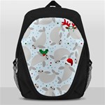 christmas  Manatee Backpack Bag