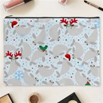 christmas  Manatee Cosmetic Bag (XXXL)