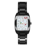 christmas  Manatee Stainless Steel Barrel Watch