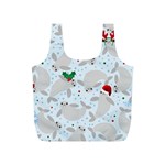 christmas  Manatee Full Print Recycle Bag (S)