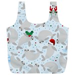 christmas  Manatee Full Print Recycle Bag (XL)