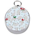 christmas  Manatee Silver Compass