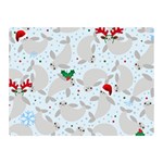 christmas  Manatee Double Sided Flano Blanket (Mini)