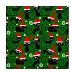 Christmas Santa Cats Tile Coaster