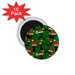 Christmas Santa Cats 1.75  Magnet (10 pack) 