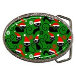 Christmas Santa Cats Belt Buckle