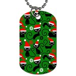 Christmas Santa Cats Dog Tag (One Side)