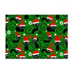 Christmas Santa Cats Sticker A4 (10 pack)