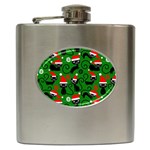 Christmas Santa Cats Hip Flask (6 oz)