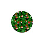 Christmas Santa Cats Golf Ball Marker