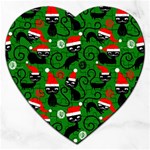 Christmas Santa Cats Jigsaw Puzzle (Heart)