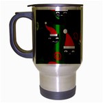 Christmas Santa Cats Travel Mug (Silver Gray)