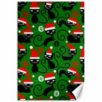 Christmas Santa Cats Canvas 20  x 30 