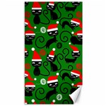 Christmas Santa Cats Canvas 40  x 72 