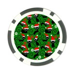 Christmas Santa Cats Poker Chip Card Guard