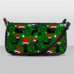 Christmas Santa Cats Shoulder Clutch Bag