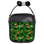 Christmas Santa Cats Girls Sling Bag