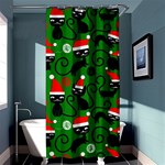 Christmas Santa Cats Shower Curtain 36  x 72  (Stall)