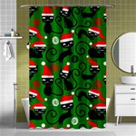 Christmas Santa Cats Shower Curtain 48  x 72  (Small)