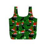 Christmas Santa Cats Full Print Recycle Bag (S)