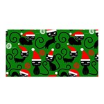 Christmas Santa Cats Satin Wrap