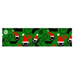 Christmas Santa Cats Satin Scarf (Oblong)