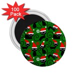 Christmas Santa Cats 2.25  Magnet (100 pack) 