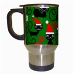 Christmas Santa Cats Travel Mug (White)