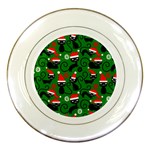 Christmas Santa Cats Porcelain Plate